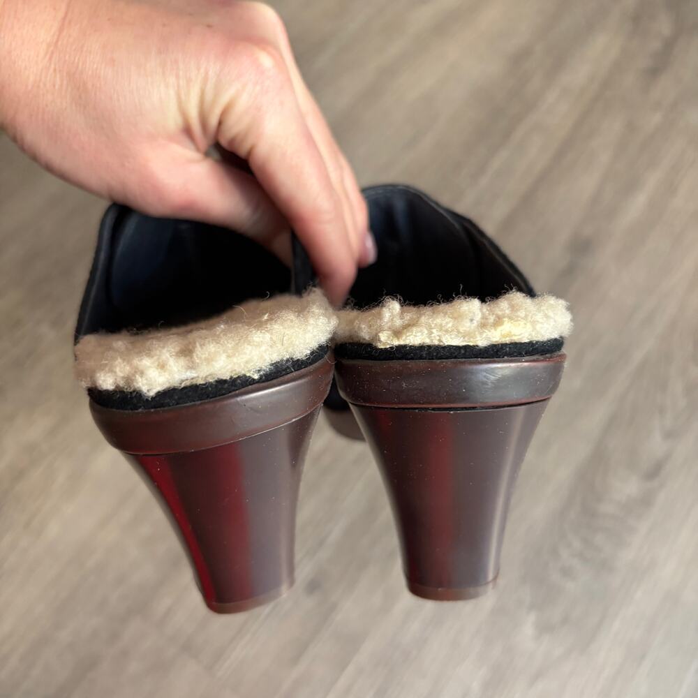 UGG Heel Mules Black Women's 9​​ - Picture 6 of 8